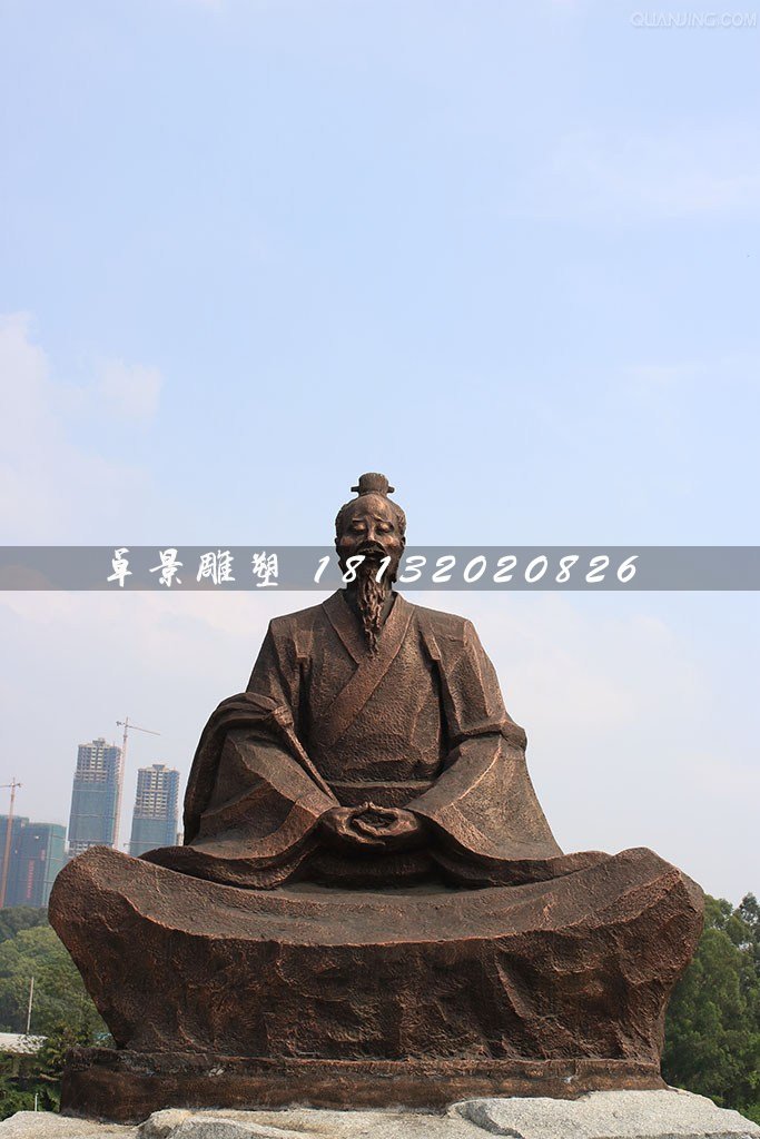 葛洪銅雕，古代醫藥學家銅雕 (1)