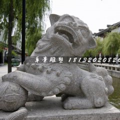 石雕獅子，網球獅石雕