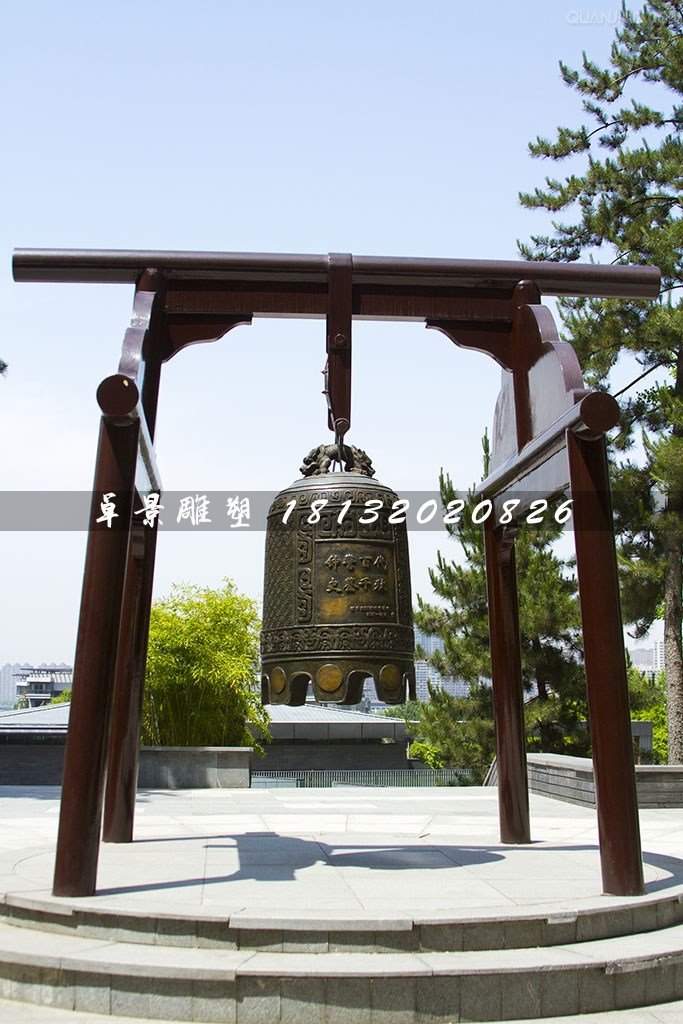 銅鐘，黃銅鐘，廣場銅鐘雕塑