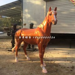玻璃鋼馬雕塑，動物雕塑