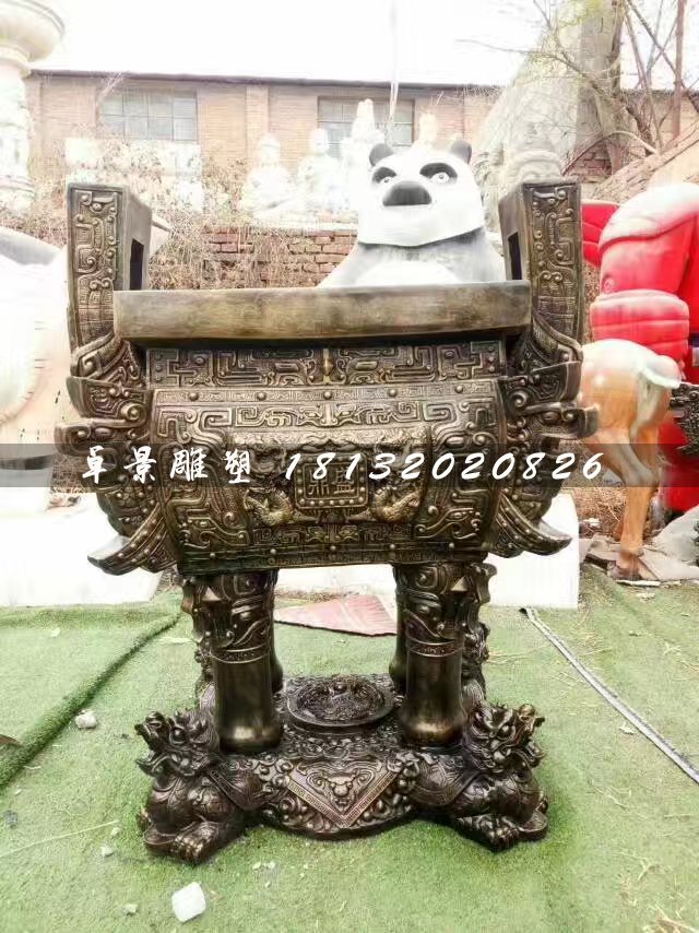 鼎盛鼎銅雕，廣場銅鼎