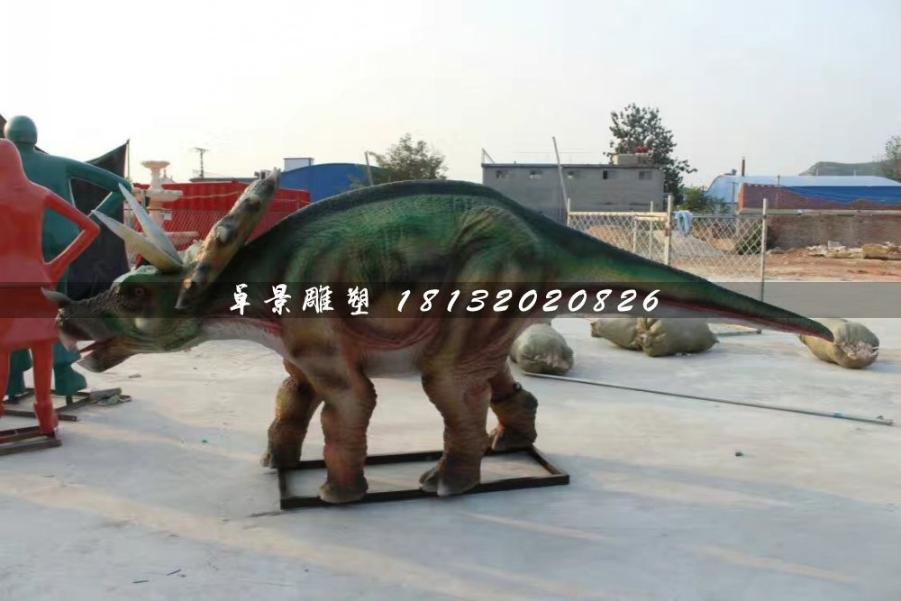 恐龍雕塑，玻璃鋼仿真動物雕塑 (4)