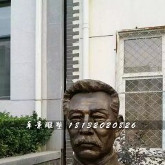 魯迅胸像銅雕，廣場名人銅雕
