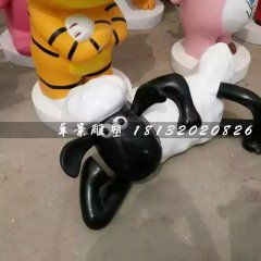 小羊肖恩雕塑，卡通動物雕塑