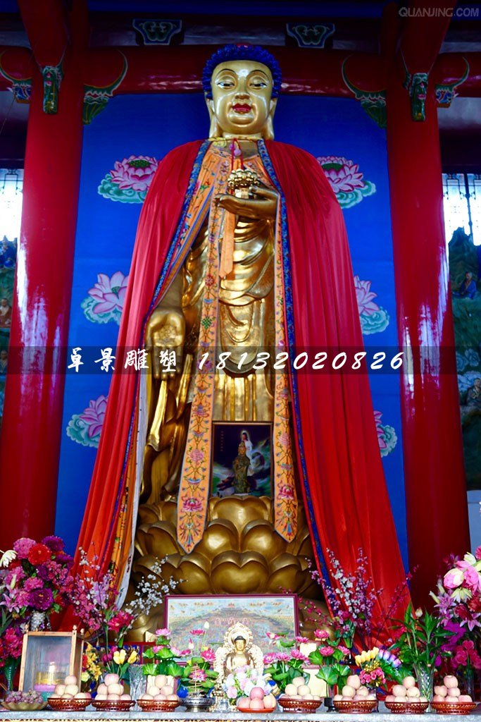 立式釋迦牟尼銅雕，寺廟銅佛像