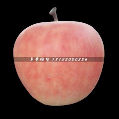 玻璃鋼蘋果雕塑，仿真水果雕塑
