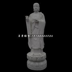 立式地藏王，大理石佛像