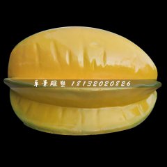 仿真水果雕塑，玻璃鋼楊桃雕塑