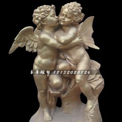 西方小愛神雕塑，玻璃鋼西方天使雕塑