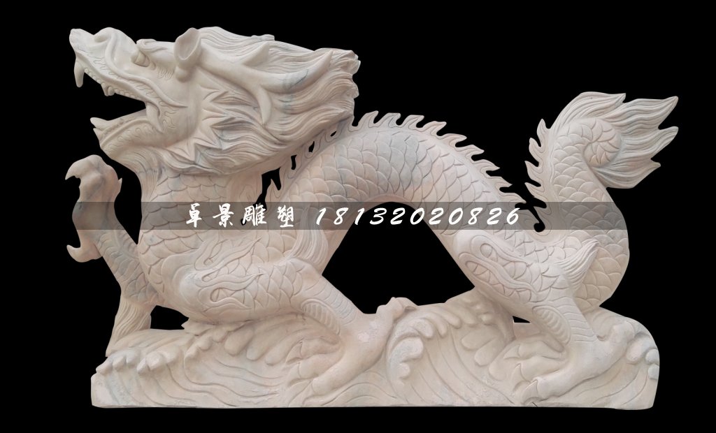 十二生肖石雕，晚霞紅動(dòng)物石雕