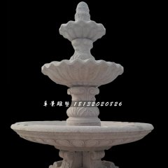 歐式噴泉雕塑，砂巖噴泉