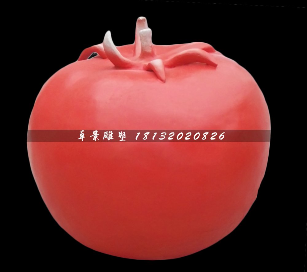 番茄雕塑，玻璃鋼蔬菜雕塑
