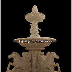 動物石噴泉，廣場景觀石雕