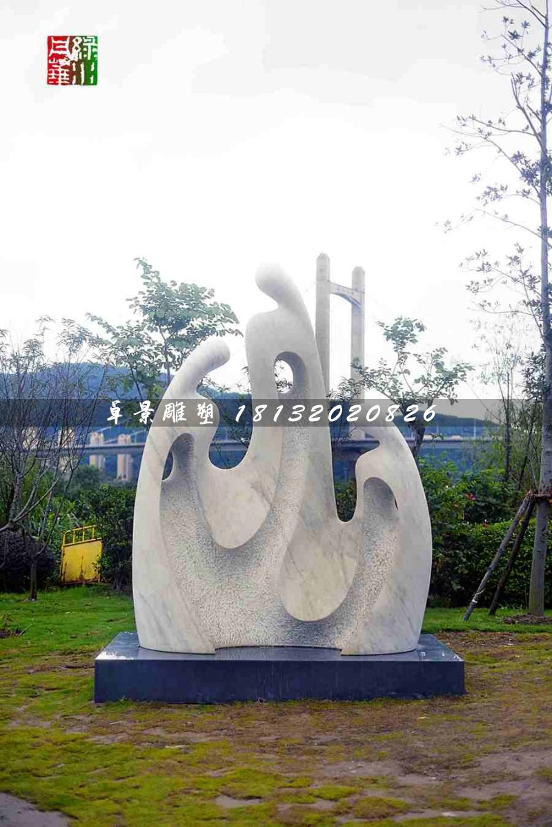 抽象人物石雕，公園景觀石雕