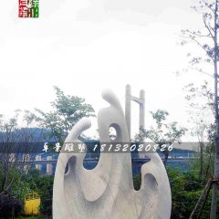 抽象人物石雕，公園景觀石雕