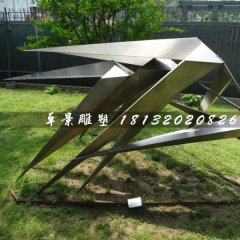 不銹鋼風竹雕塑，公園景觀雕塑