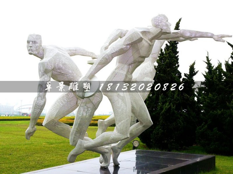 擲鐵餅雕塑，不銹鋼運(yùn)動員雕塑