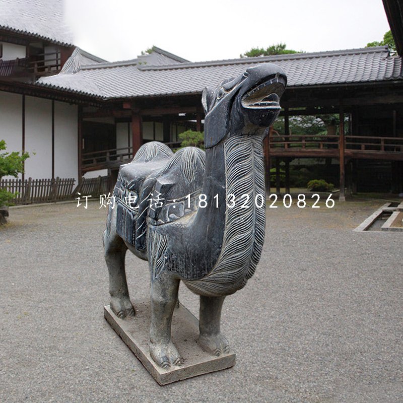 駱駝石雕，青石動物雕塑