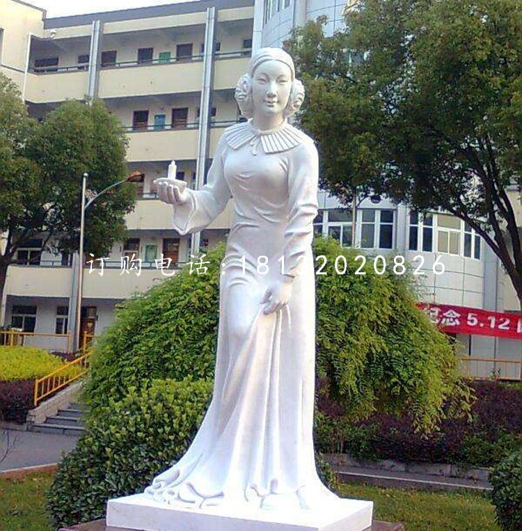 醫(yī)院名人石雕，南丁格爾石雕