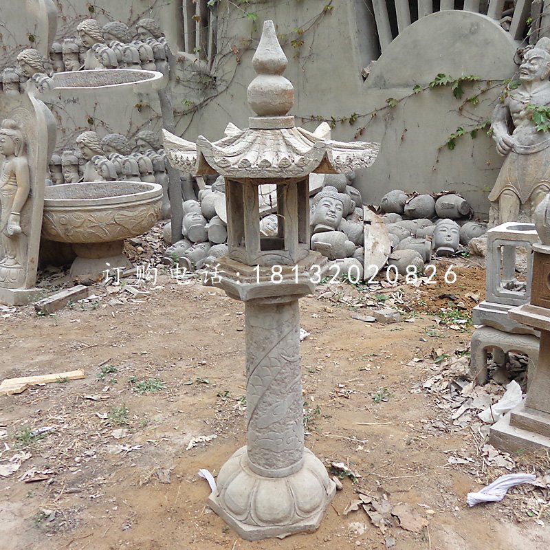 石燈，仿古石燈，園林景觀雕塑