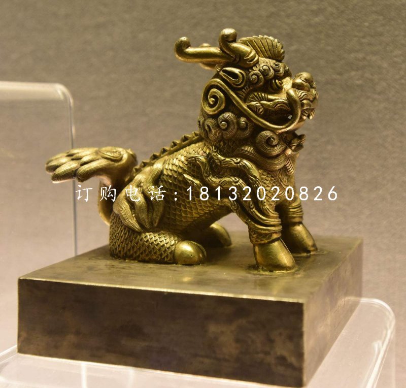 麒麟銅雕，鑄銅神獸雕塑