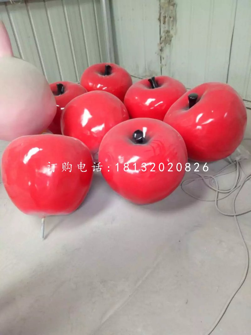 蘋果雕塑，玻璃鋼仿真水果