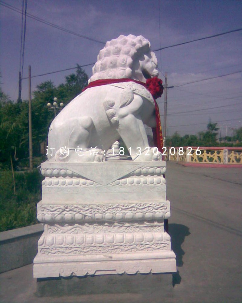 北京獅，漢白玉獅子