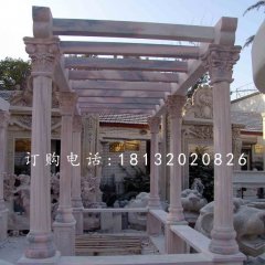 晚霞紅長(zhǎng)廊，景觀石雕