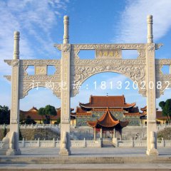 石雕牌坊，寺廟三門牌坊