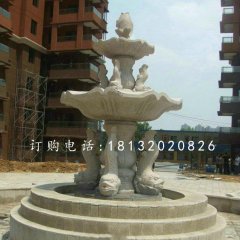 魚造型噴泉，小區石噴泉