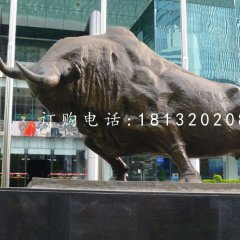 銅雕開荒牛 企業門口銅雕