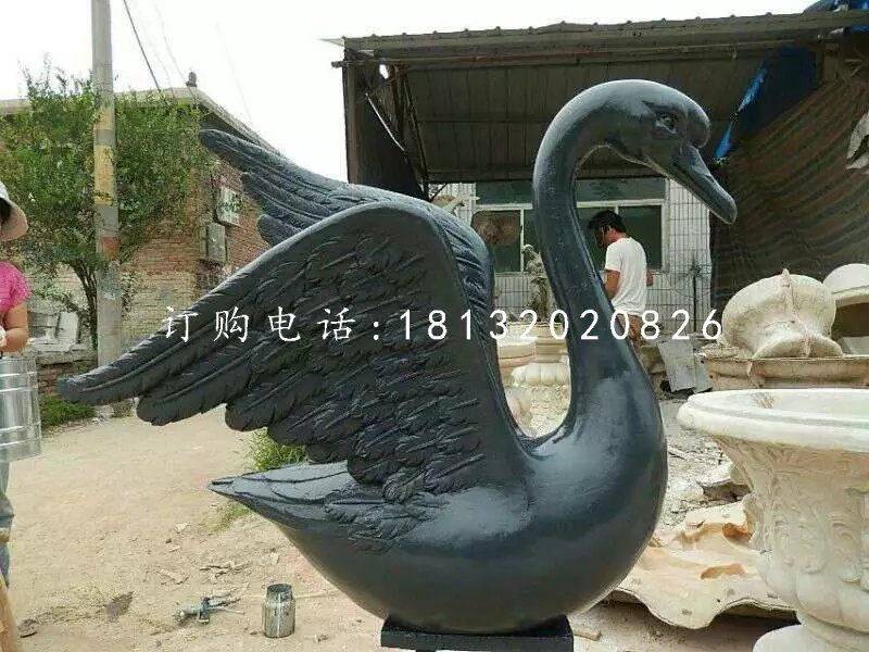 黑天鵝雕塑，玻璃鋼動(dòng)物雕塑