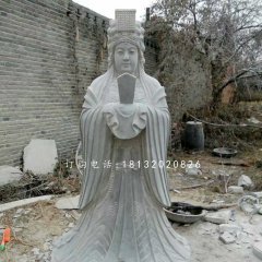 青石媽祖雕塑，廣場神仙石雕