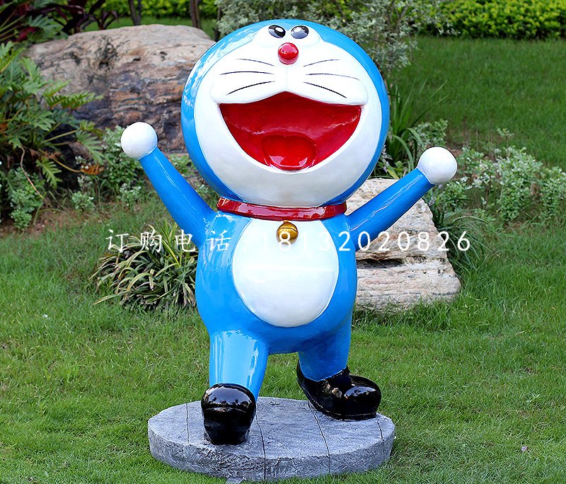 玻璃鋼機(jī)器貓雕塑步行街卡通動物雕塑 (4).jpg