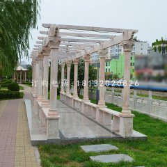 長廊石雕，公園長廊雕塑