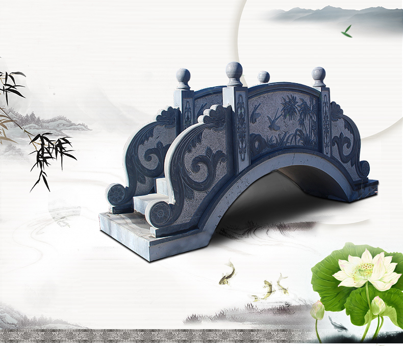 仿古石欄板，園林景觀石雕