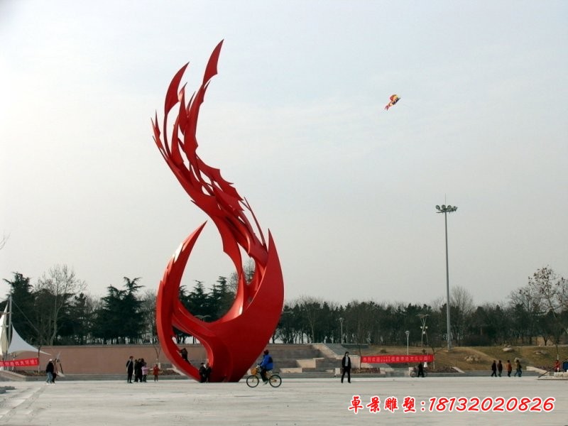 不銹鋼抽象鳳凰，廣場不銹鋼雕塑[1][1]