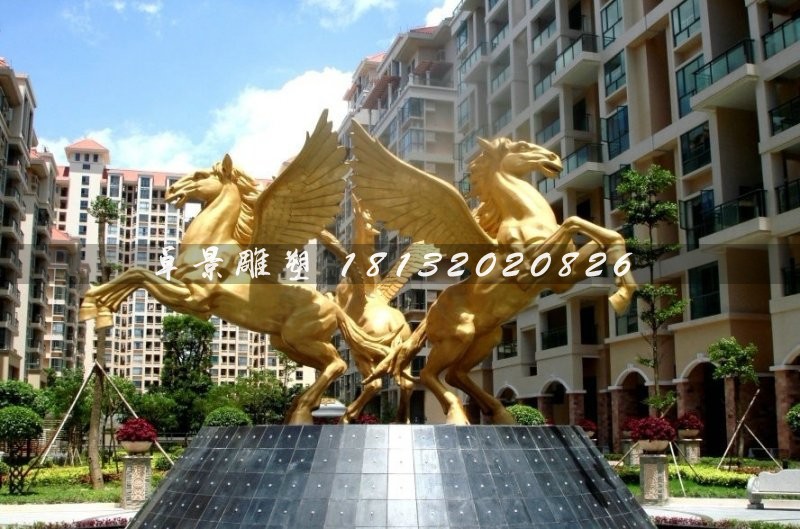 飛馬銅雕，廣場飛馬雕塑