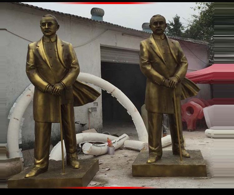 孫文銅雕，廣場(chǎng)偉人銅雕