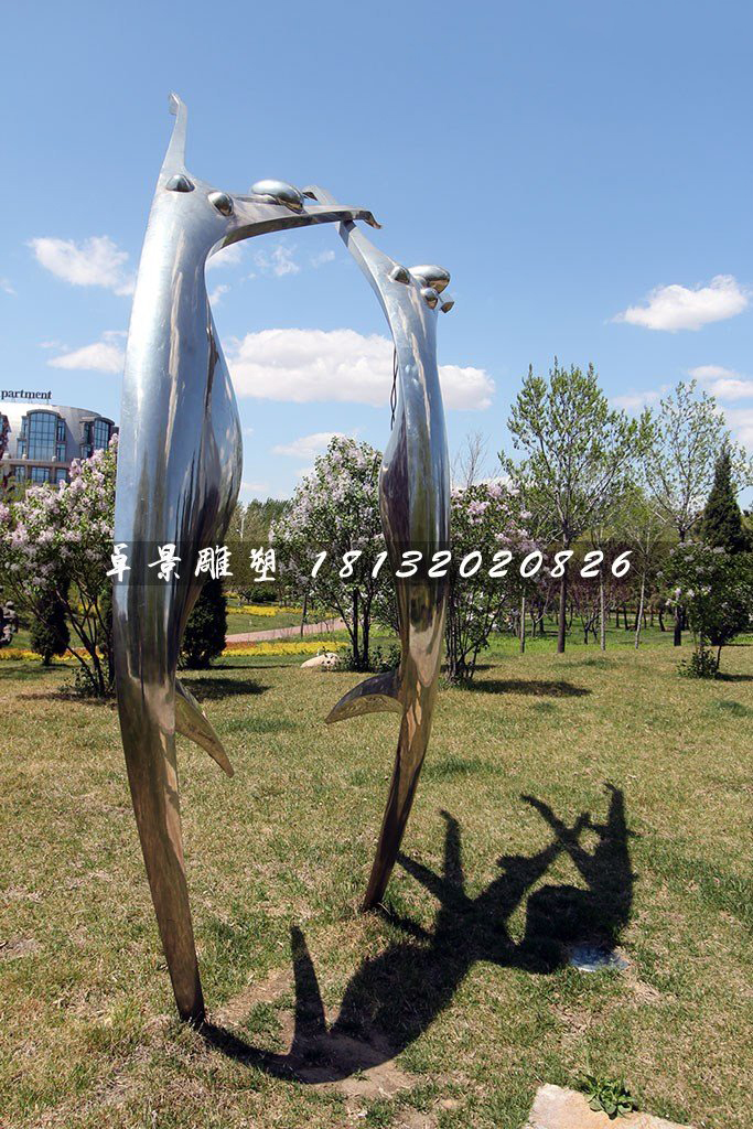 不銹鋼歡呼雕塑，不銹鋼抽象人物雕塑
