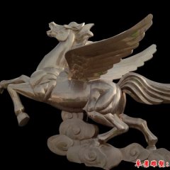 馬踏祥云雕塑，不銹鋼馬雕塑