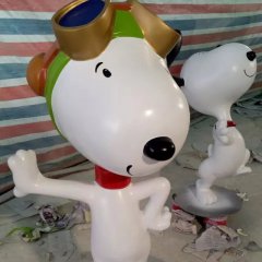 玻璃鋼史努比雕塑，玻璃鋼卡通雕塑
