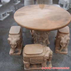 晚霞紅小區大象桌凳