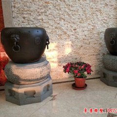 小區公園水缸銅雕