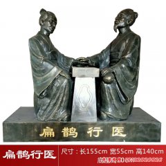 古代人物扁鵲行醫銅雕