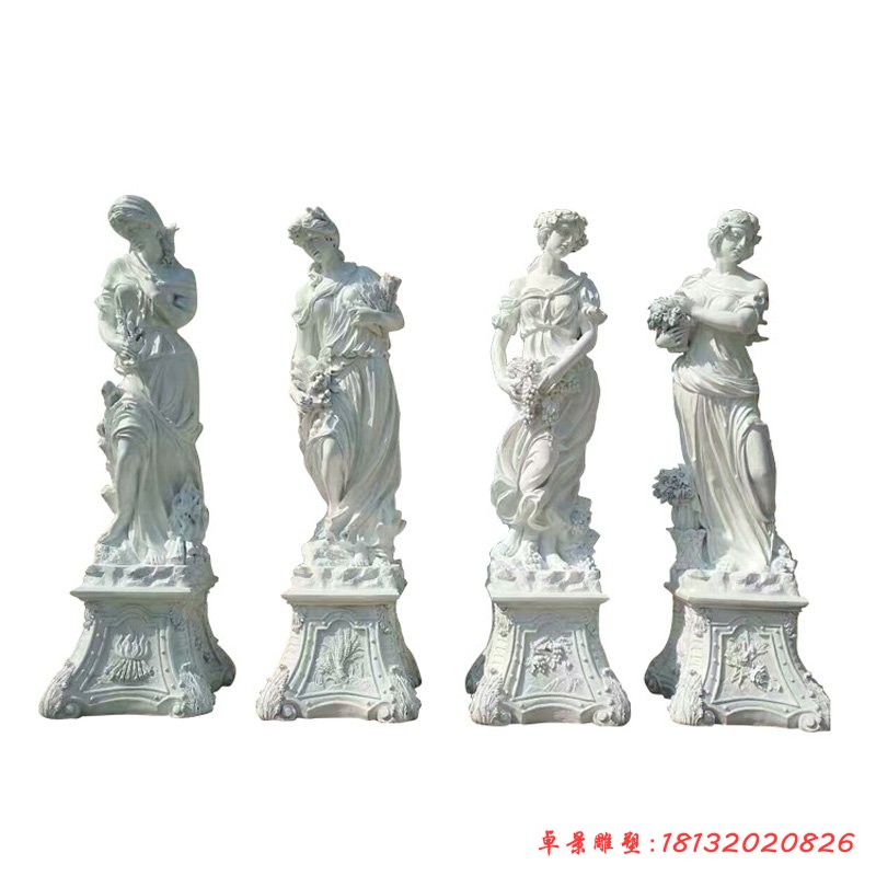 玻璃鋼西方人物四季神雕塑