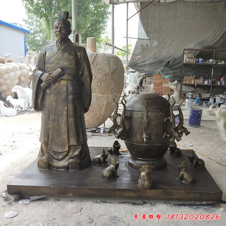 校園玻璃鋼仿銅張衡地動(dòng)儀