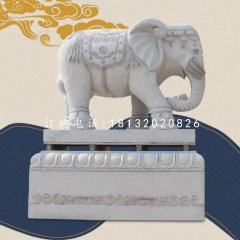 大象石雕，企業門口大象石雕