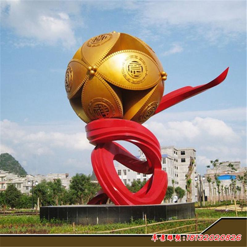 城市不銹鋼創意鏤空球2