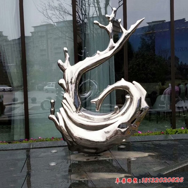 商場海豚動(dòng)物不銹鋼